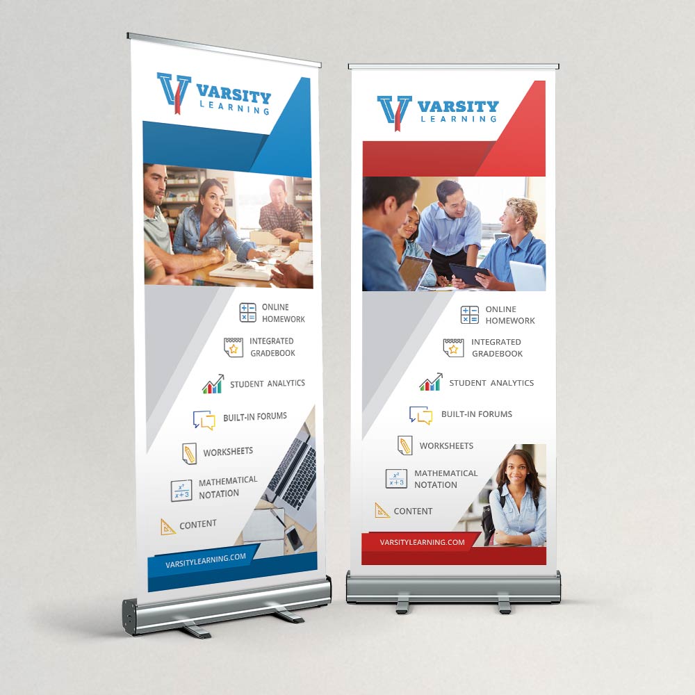 Standing Banners for Varsity Learning