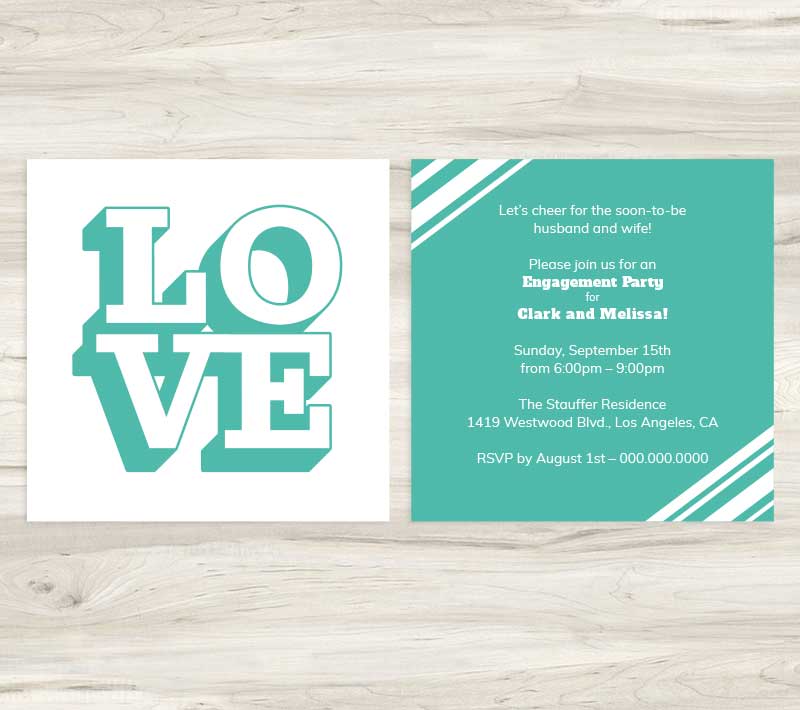 LOVE Engagement Party Invitation