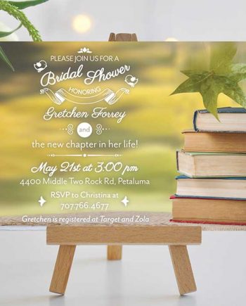 A New Chapter Bridal Shower Invitation