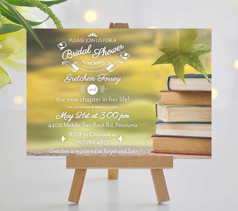 A New Chapter Bridal Shower Invitation