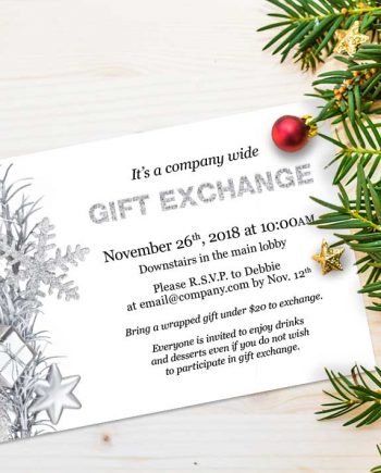 Gift Exchange Party Invitation