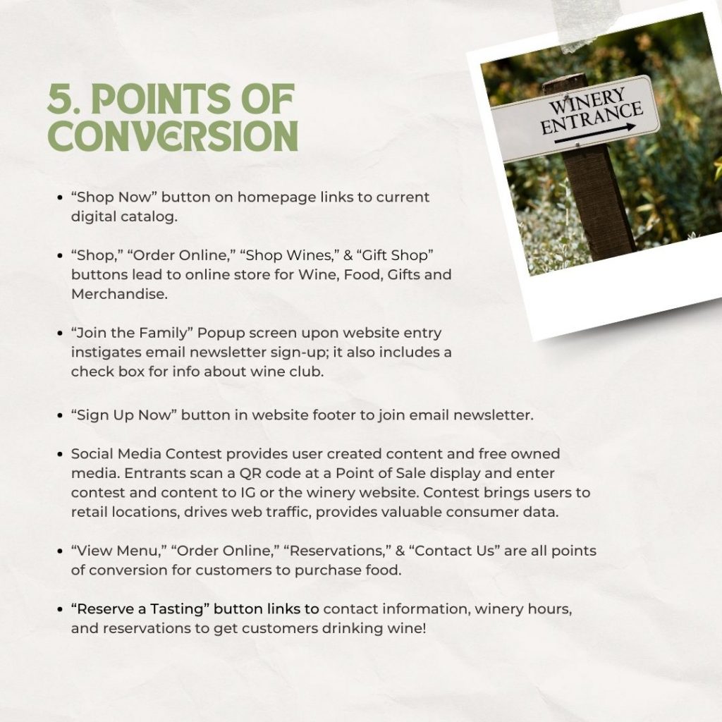 Identify all points of conversion on your website. Are you calls to action clear and noticeable? Are you establishing customer trust? Do all the buttons work correctly and get leads to a final point of sale?