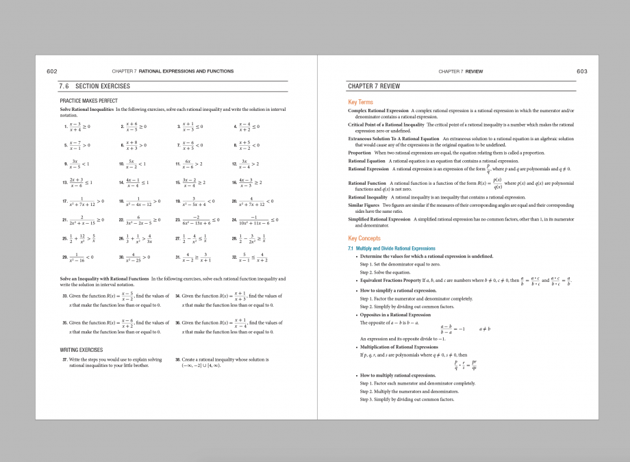 Interior design of textbook