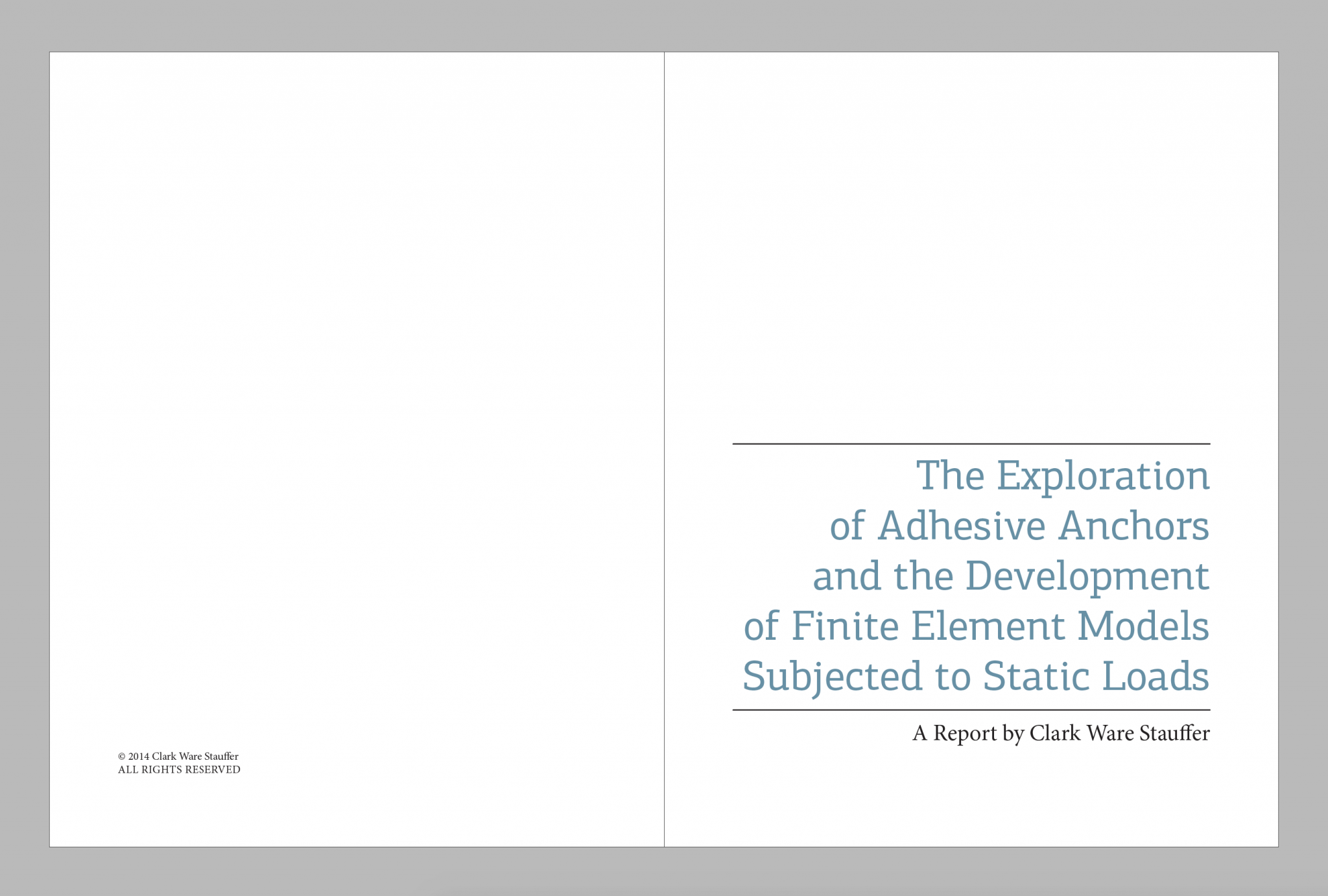 Half title page