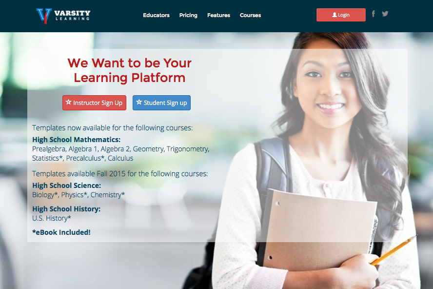 Varsity Learning Homepage